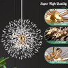 Modern Chandeliers, 8-Light Dandelion Chandelier, Semi Flush Mount Ceiling