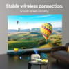 HUANLETOU PORTABLE 1080P PROJECTOR 4K 180° STAND AUTO KEYSTONE A18 - WHITE