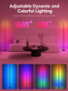 OIYN SMART RGBICW LED CORNER FLOOR LAMP - 16 MILLION DIY COLORS - BLACK/WHITE