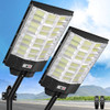 TOWPONICS 12000W 850000LM Solar Street Lights, 1152 LED, 2 Pack- BLACK