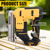 GENERIC 18 CORDLESS BRAD NAILER 2 IN 1 ELECTRIC NAIL GUN/STAPLE - YELLOW