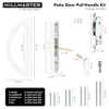 HILLMASTER SLIDING GLASS DOOR HANDLE MORTISE LOCK KEY CYLINDER 006-WHITE
