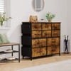 WARMTOBABY FABRIC DRESSER FOR BEDROOM - RUSTIC BROWN