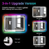 SNOWDOOL LED FOR BATHROOM 40"X36" 8 RGB Backlit +3 Front Lit KM007-RGB1R10091UL