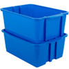 Really Good Stuff-160074BL Stackable Plastic Book and Organizer Bins