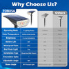 TOBUSA SOLAR SPOT LIGHTS OUTDOOR 5 MODES 44LEDS BRIGHT LANDSCAPE 2 PACK BLACK