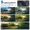TOBUSA SOLAR SPOT LIGHTS OUTDOOR 5 MODES 44LEDS BRIGHT LANDSCAPE 2 PACK BLACK