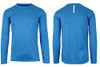 GALAXY BY HARVICE MEN'S LONG SLEEVE MOISTURE-WICKING PERFORMANCE CREW MEN'S S New
