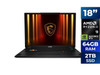 MSI Stealth A18 AI+ - AMD Ryzen AI 9 HX 370 - GeForce RTX 5080 - 64GB RAM - 2TB