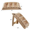 EASTONY 4 STEPS PET STAIRS FOR HIGH BEDS AND COUCHES - TAN
