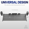 VIVO Large Keyboard Tray Under Desk Pull Out with Extra Sturdy Clamp - BLACK