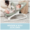 BABY DELIGHT AURA DELUXE PORTABLE ROCKER & SEAT FOR INFANTS - ORGANIC SAGE