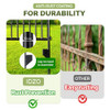 Idzo 4 Pack Decorative Garden Fence Border 36in(L) x44in(H) Animal Barrier Dogs