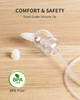 GROWNSY BABY NASAL ASPIRATOR ELECTRIC NOSE SUCTION CUP MACHINE FOR BABIE - WHITE