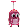ROCKLAND KIDS' MY FIRST HARDSIDE CARRY ON SPINNER SUITCASE - OWL New