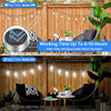 BOSCEOS 12 PACK OUTDOOR HANGING SOLAR LIGHTS SOLAR POWERED CRACKLE - WHITE