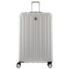 DELSY PARIS TITANIUM HARDSIDE EXPANDABLE LUGGAGE SPINNER WHEELS 29" - SILVER New