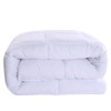 BIBB HOME GOOSE DOWN ALTERNATIVE COMFORTER, QUEEN SIZE - WHITE New