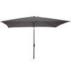 PURE GARDEN 6.3-FT STEEL GRAY PUSH-BUTTON TILT MARKET PATIO UMBRELLA - GRAY