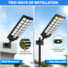 BRIGHTEVER SOLAR STREET LIGHTS OUTDOOR 32000LM 8500K WATERPROOF 2-PACK MESSAGE