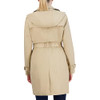 357MC876 COLE HAAN WOMENS DOUBLE BREASTED TRENCH COAT, SIZE M - KHAKI New