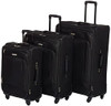 AMERICAN TOURISTER POP MAX SOFTSIDE LUGGAGE SPINNER WHEELS, 3-PIECE SET - BLACK New