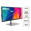 BenQ PD3420Q Ultrawide Creator Monitor for Macbook 34" WQHD 1440p - Black/Gray