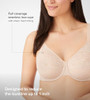 WACOAL WOMEN'S VISUAL EFFECTS UNLINED BRA - SIZE 36C - SAND