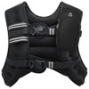 ZELUS WEIGHTED VEST 16LB WITH REFLECTIVE STRIPE - BLACK