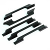 5 Pack Black Cabinet Pulls Solid Alloy 5.04''(128MM) Hole Center Cabinet Handles