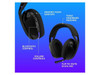 Logitech G321 Lightspeed Wireless Bluetooth Gaming Headset - Dynamic Comfort and