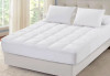 SLEEP MANTRA 100% COTTON MATTRESS TOPPER FULL SIZE - PREMIUM FULL - PURE WHITE