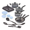 BELLA COOKWARE SET WITH GLASS LIDS WITH NONSTICK PFOA SCRATCH RESISTANT SURFACE