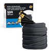 HAETIER 2025 UPGRADED 50FT NON-EXPANDING GARDEN HOSE SOAKER - BLACK