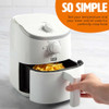 TASTY PERSONAL AIR FRYER 2-QUART 900 WATTS TY11882-1 - WHITE