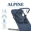 BABY DELIGHT ALPINE DELUXE PORTABLE BOUNCER 0-6 MONTHS BD05530 - QUILTED INDIGO