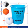 Rally and Roar Jumbo Premium Beer Pong Set 12 Durable 9" Tall Cups RRYDPNGPR2CL