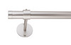 DECOPOLITAN FAIRMOUNT 1" CAP ROD SET 36-72" SILVER 31150-MS36 - SILVER