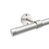 DECOPOLITAN FAIRMOUNT 1" CAP ROD SET 36-72" SILVER 31150-MS36 - SILVER