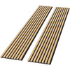 ROOMTEC 2 Pack Acoustic Solid Wood Wall Panels EC11005132 - Oak