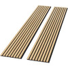 ROOMTEC 2 Pack Acoustic Solid Wood Wall Panels EC11005132 - Oak