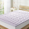 MELLOW 1.5 INCH 5-ZONE MEMORY FOAM MATTRESS TOPPER, 5ZMF-1.5QL, QUEEN -LAVENDER New