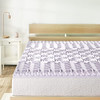 MELLOW 1.5 INCH 5-ZONE MEMORY FOAM MATTRESS TOPPER, 5ZMF-1.5QL, QUEEN -LAVENDER New