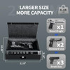 ADIMO Gun Safe Biometric Gun Safe for Handgun Pistol Safe 3 Ways Quick-Access