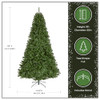 NATIONAL TREE COMPANY 9FT UNLIT NORTH VALLEY SPRUCE ART CHRISTMAS TREE - GREEN