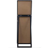 GALLERY SOLUTIONS EVERLY HART FRAMED BLACK FLOOR FREE STANDING MIRROR - BLACK