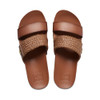 REEF Women's Cushion Vista Higher Slide Espresso/Raffia Size 10