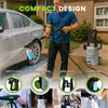 HOMSHADE ELECTRIC PRESSURE WASHER 4200PSI MAX 2.6 GPM POWER WASHER - GRAY