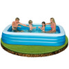 INTEX 120X 72X 22 D RECTANGULAR D KIDDIE ABOVE GROUND POOL - BLUE