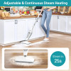 12 IN 1 HANDHELD STEAM CLEANER, STEAM MOP FOR FLOOR CLEANING - WHITE/GRAY